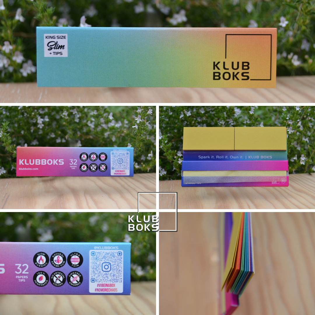 KLUBBOKS King Size Slim + TIPS - Rolling Paper